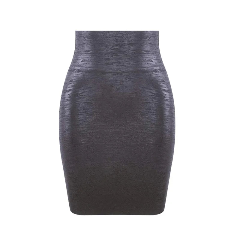 HQBORY Sexy Black Metalic Luxury Bandage Skirt Gold Printed Party Night Club High Waist Bodycon Pencil Tight CocktalSkirt XL