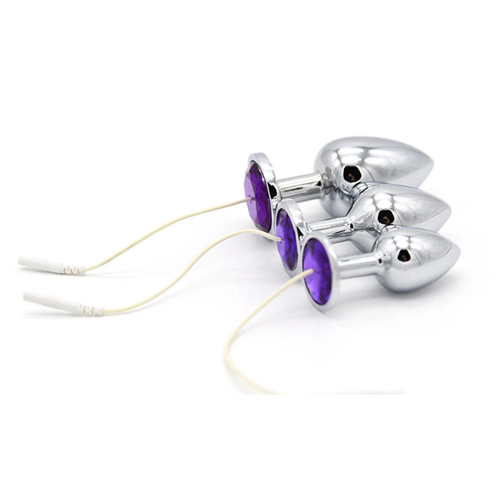 Electric-Stimulation Metal Anal Bead Plug