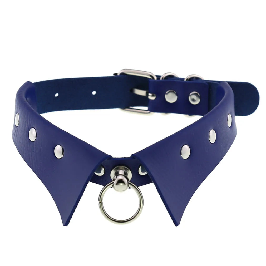 Black Gothic Punk Collar Choker Necklace