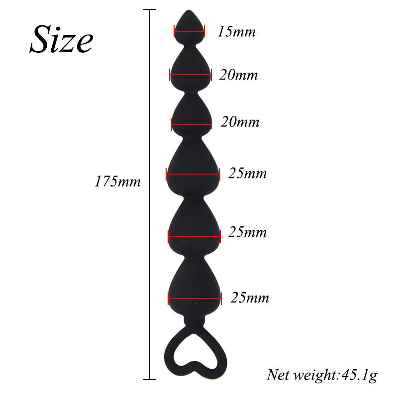 Small Silicone Beginner Anal Bead Set