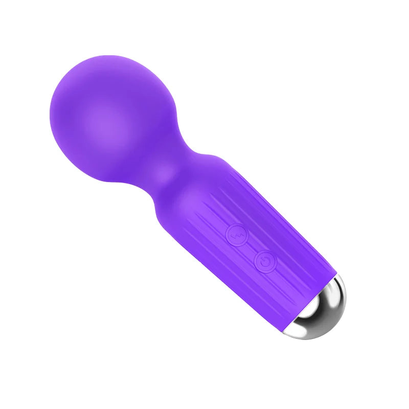 20-Speed USB-Rechargeable Mini Wand Vibrator