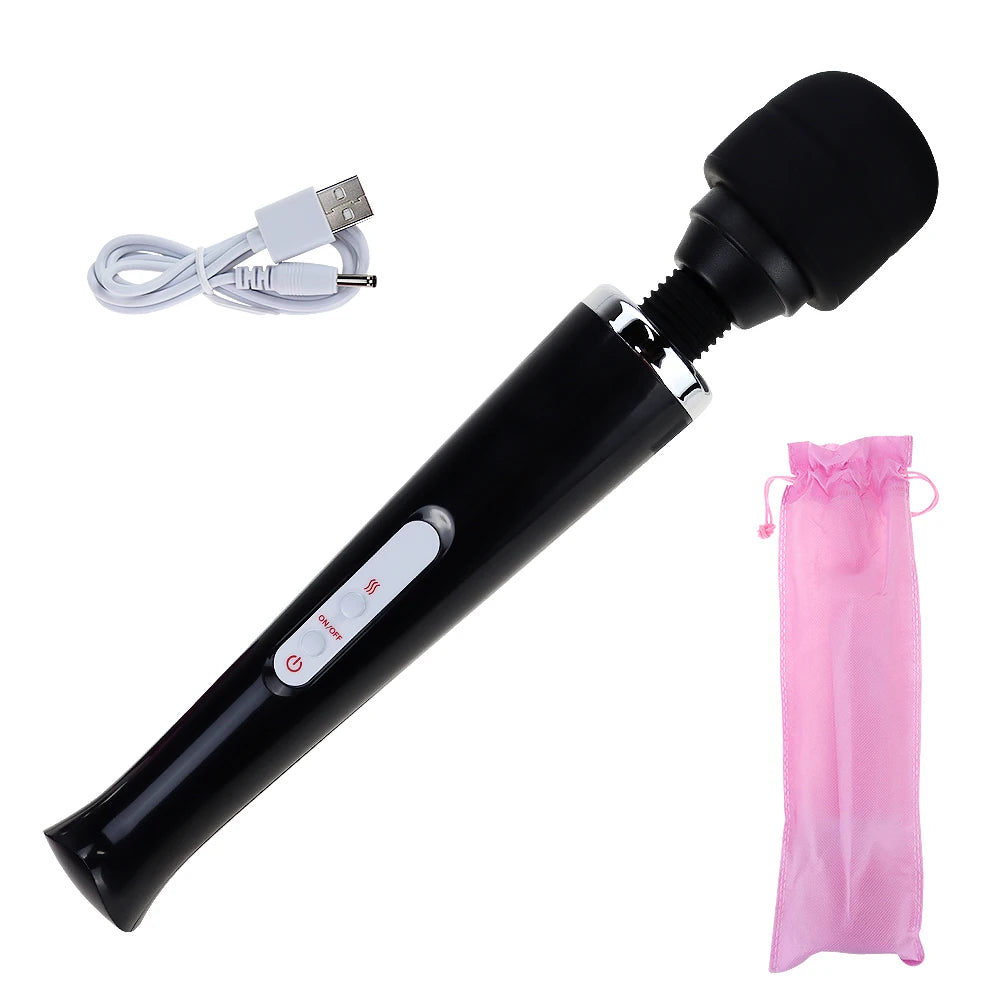 USB-Rechargeable Large Magic Wand Vibrator
