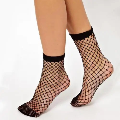 1 Pair Summer Socks Women Dancing Net Socks Hollow Non-slip Sports Носки Elastic Women Ankle Fishnet Socks Black