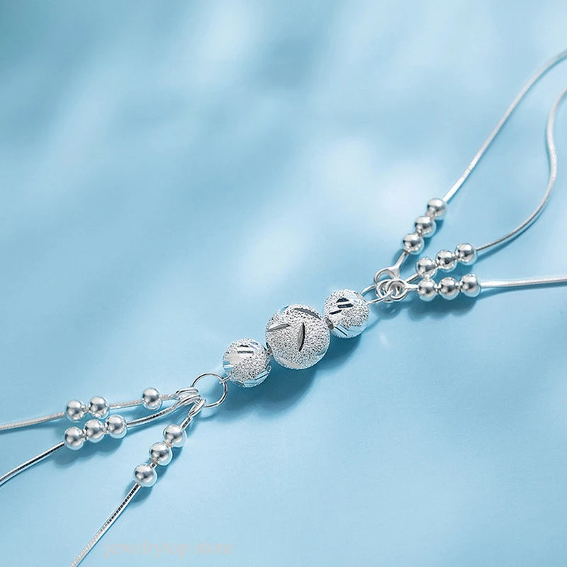 925 Sterling Silver Bead Charm Bracelet