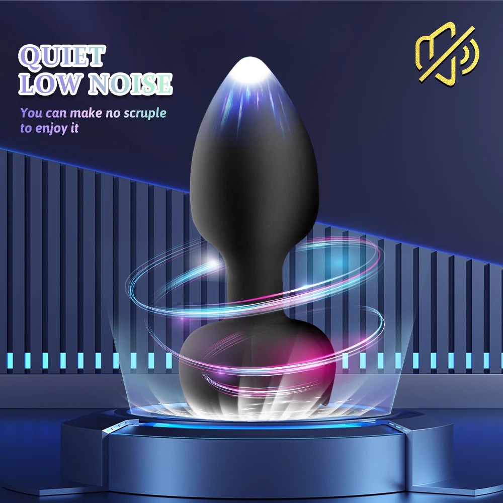 Wireless Remote Vibrating Anal Plug Set