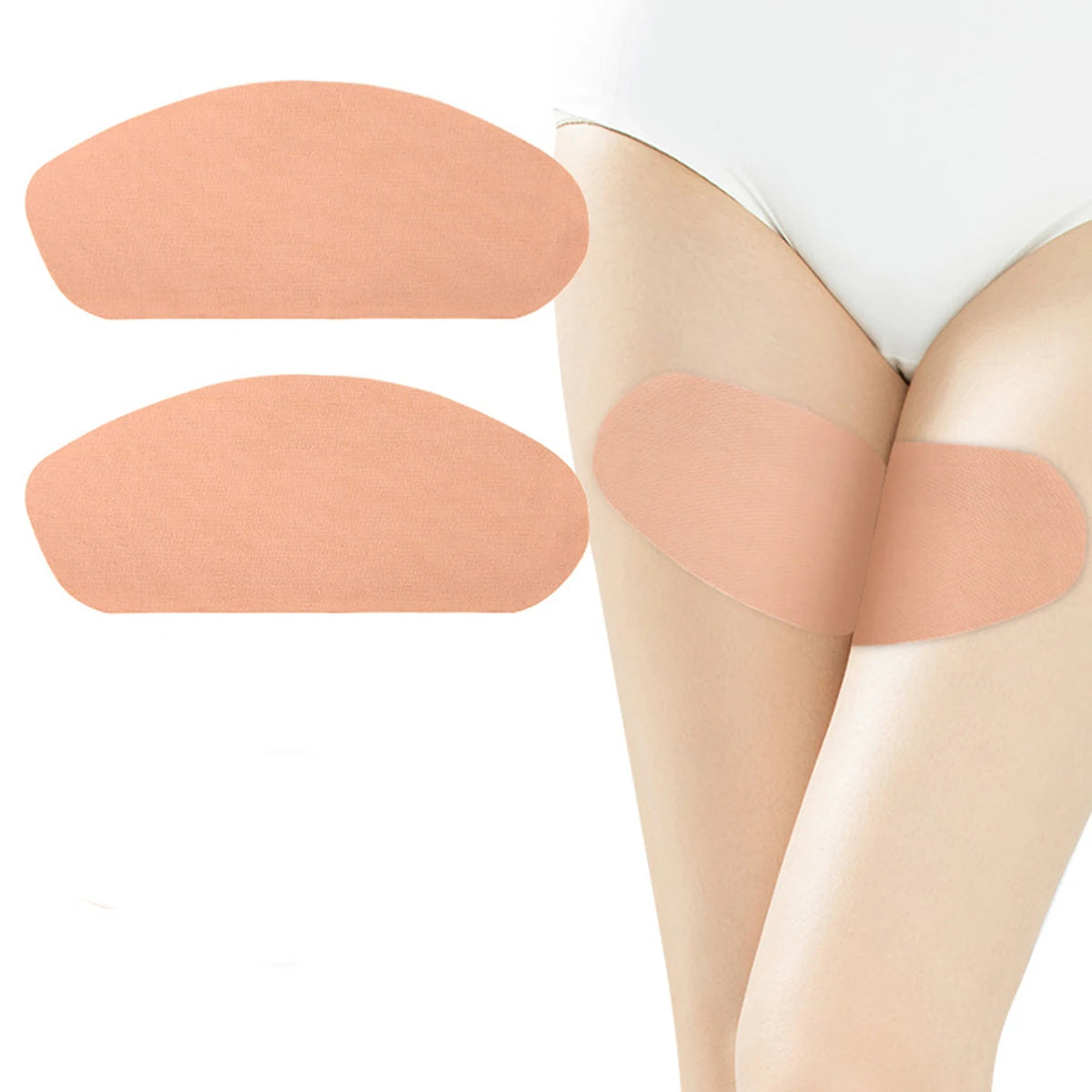 2 PCS/4 PCS Thigh Lift Tape,Thigh Inner Prevention Friction Patch, Anti Chafe Thigh Skin Tape, Chafing Chub Rub Adhesive Patch