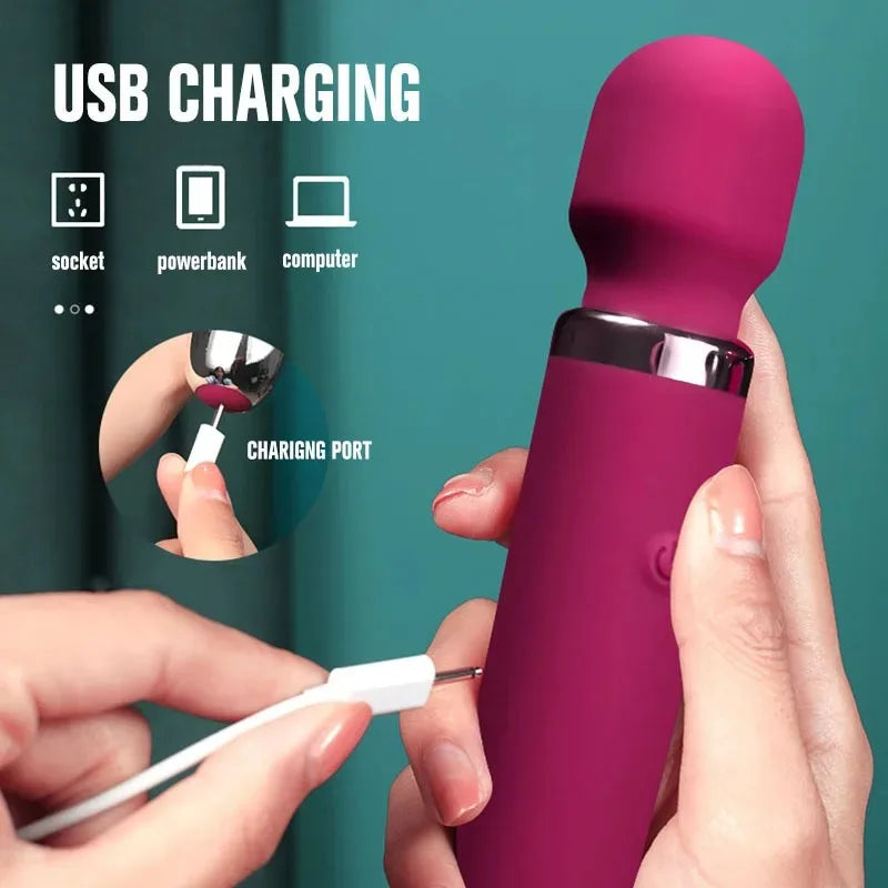 Rechargeable Ultra-Quiet Multi-Speed Wand Massager