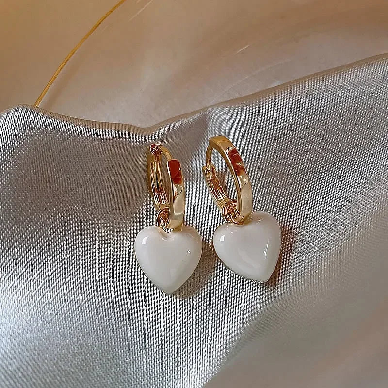 Heart & Square Geometric Drop Earrings
