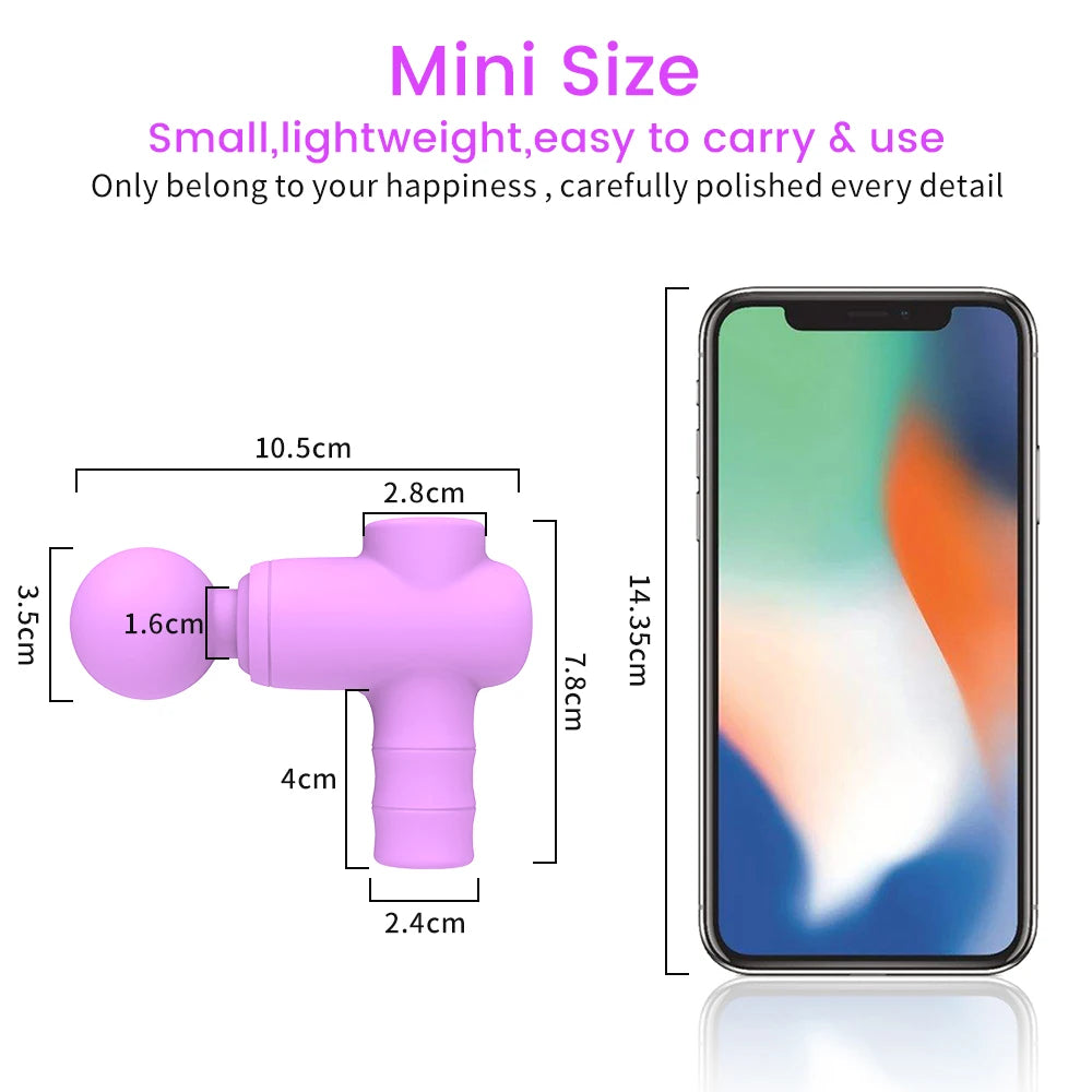 USB-Rechargeable Wand Vibrator & Personal Massager