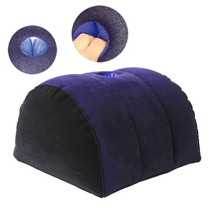 Portable Inflatable Flocked Positioning Wedge Cushion