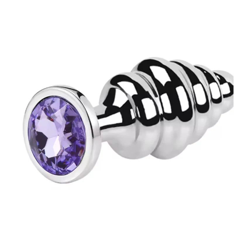 Crystal Stainless Steel Anal Plug