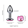 Cat-Face Jewel-Base Stainless Steel Anal Plug
