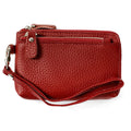 PU Leather Wallet  FOR WOMEN European American Style Large Capacity Multi-Compartment Card Holder with Wrist Strap Coin Purse