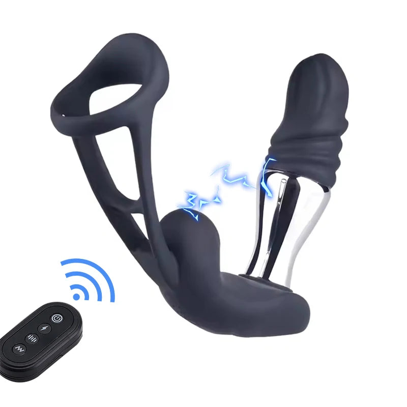 Remote-Control Electro-Stimulation Prostate Massager