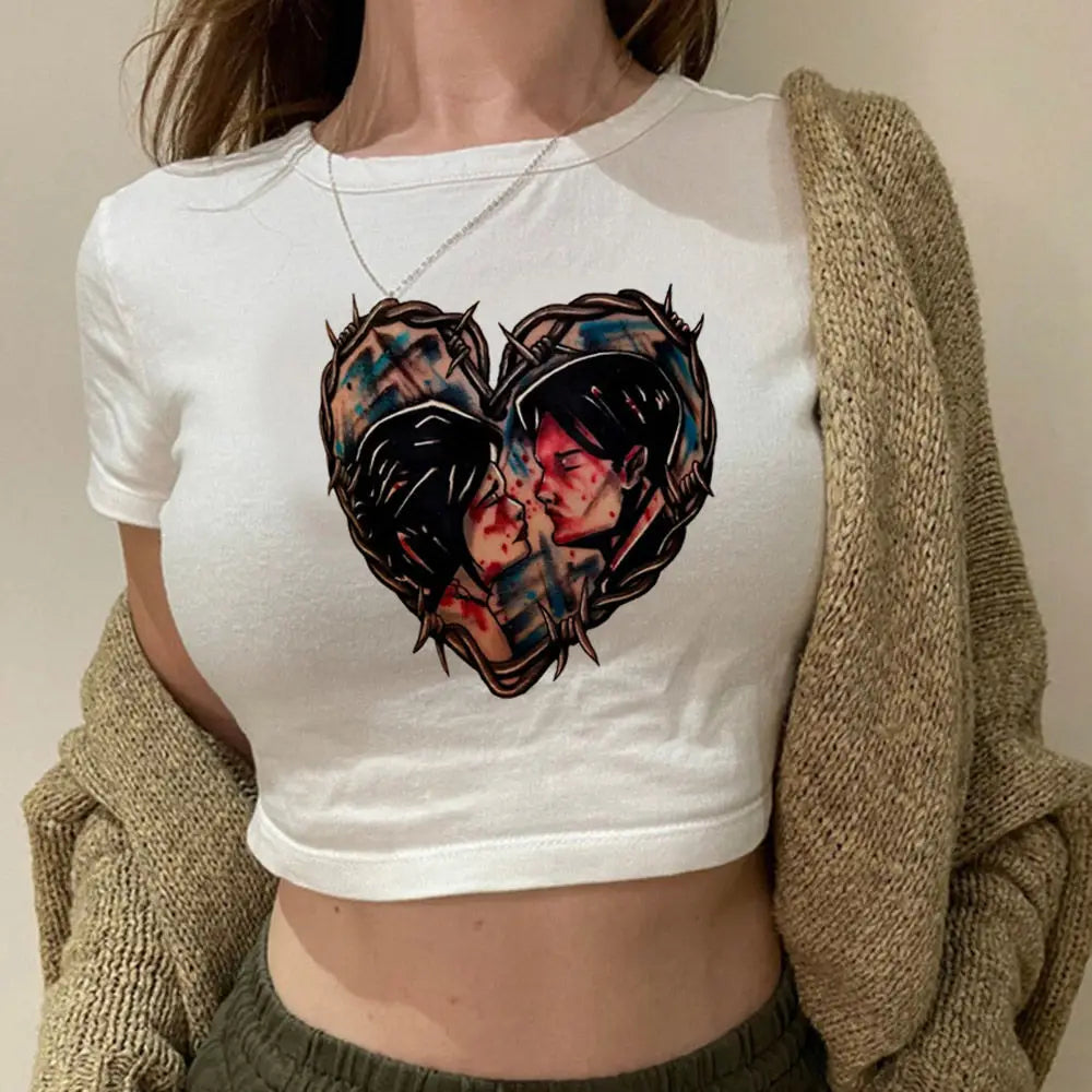 My Chemical Romance Gothic Y2K Crop Top