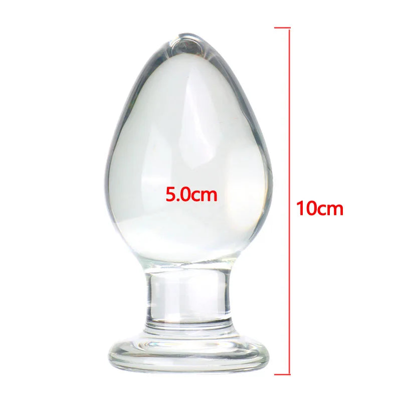 50mm Crystal Glass Anal Plug