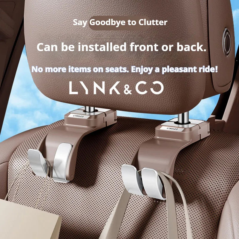 Car Interior Hanging Storage Hook Clips Organizer For LYNK&CO LYNK CO 01 03 05 06 09 2024 2025 2026 Auto Interior Accessories
