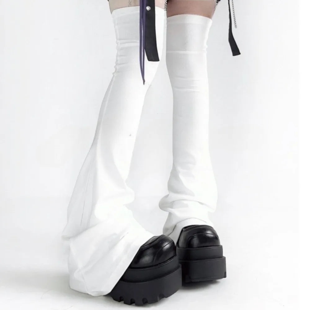 Harajuku Punk Over-Knee Horn-Cuff Leg Warmers
