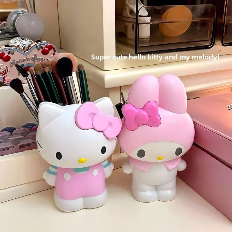 Kawaii Cat Print Pencil Holder Organizer