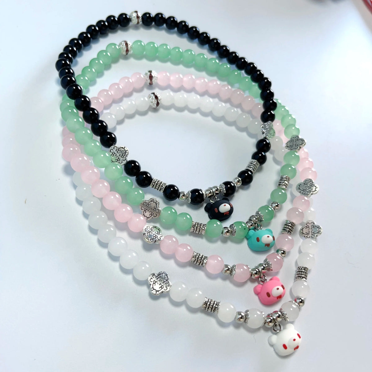 Kawaii Bear Beaded Friendship Bracelet