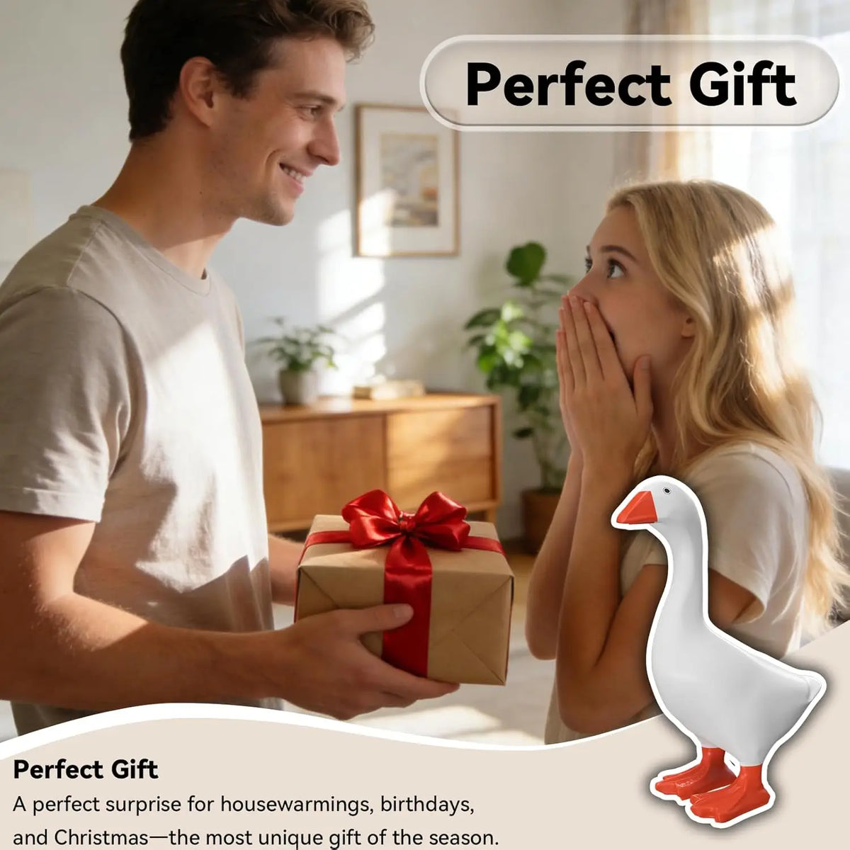 Magnetic Goose Key Holder & Desk Decor
