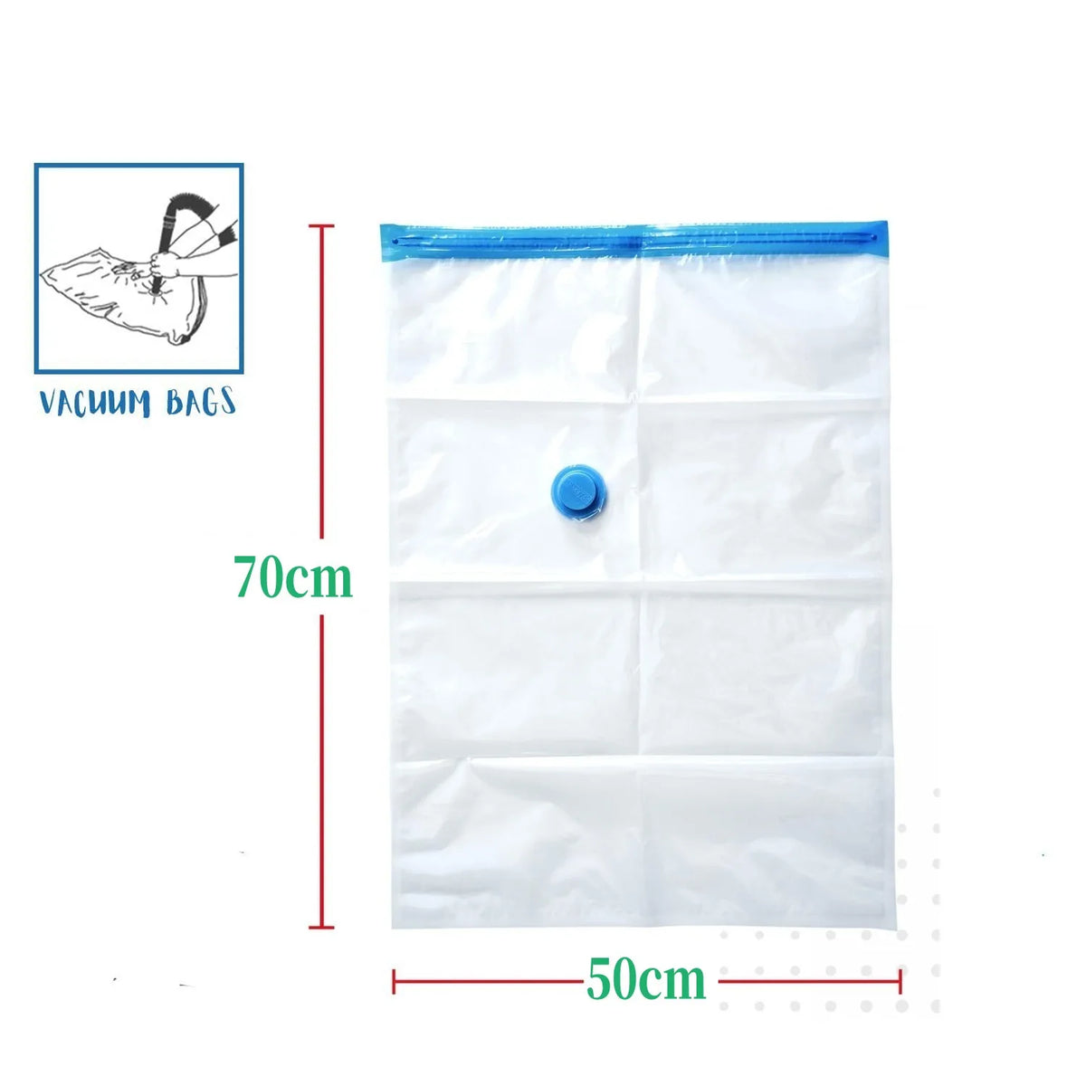 Vacuum Seal Storage Bags for Clothes & Comforters