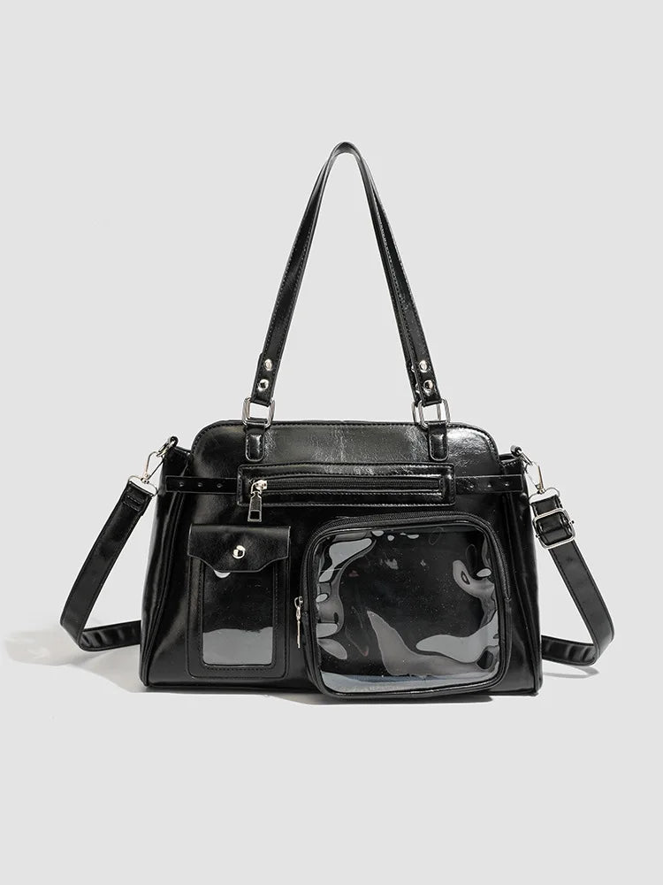 Harajuku Transparent Badge Display Bag