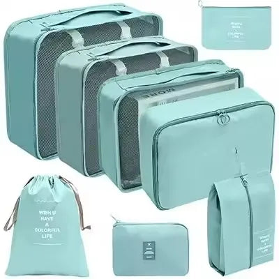 8-Piece Waterproof Travel Packing Cube Set