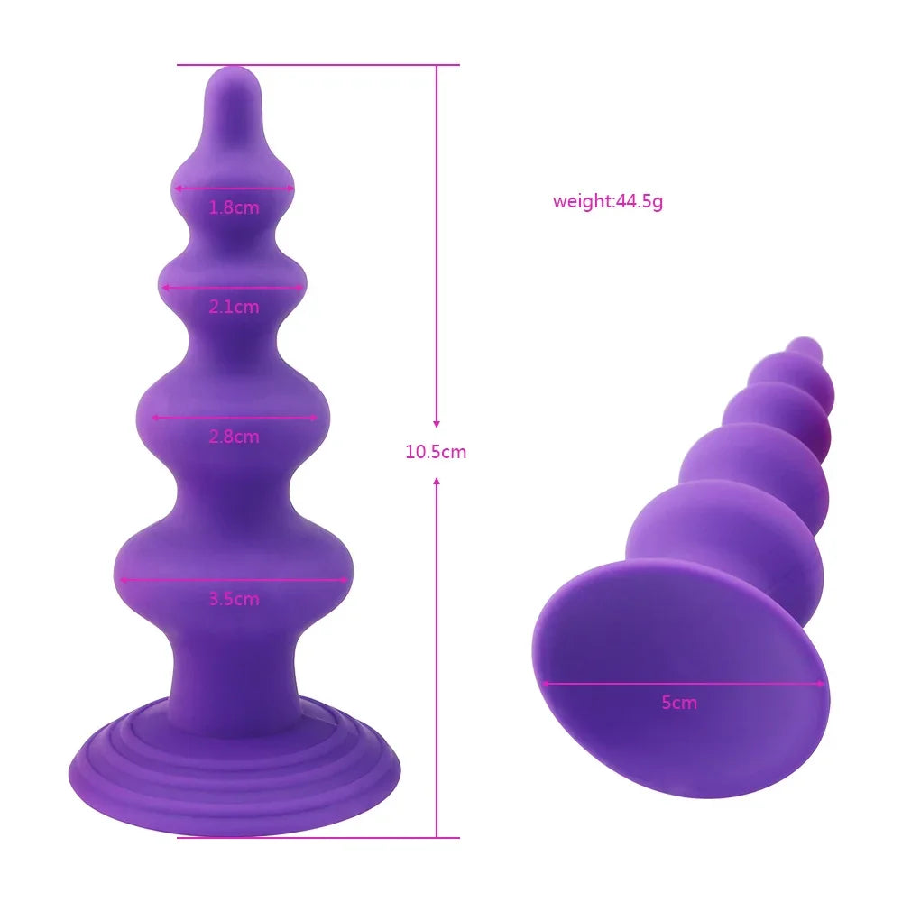 Silicone Anal Bead & Plug Trainer