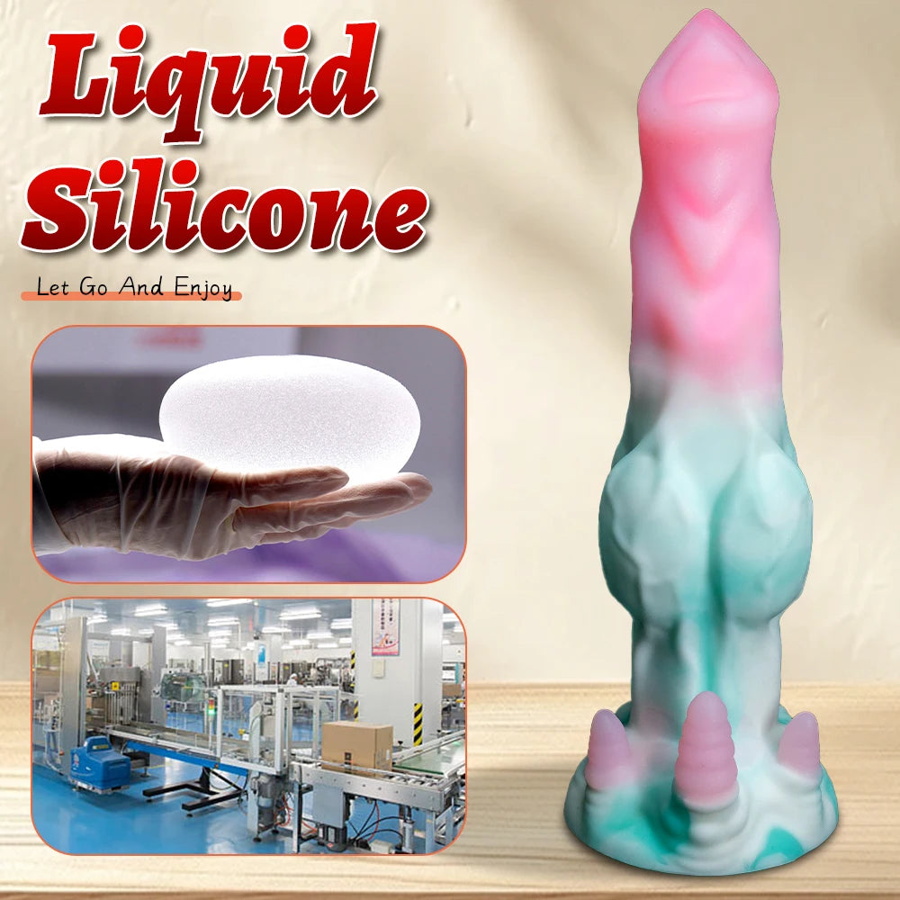 Big Monster Dildo Toy Double Penetration Anal Butt Plug Female G-spot Masturbation Stropon Dick Sexy Adult Sex Toys for Women