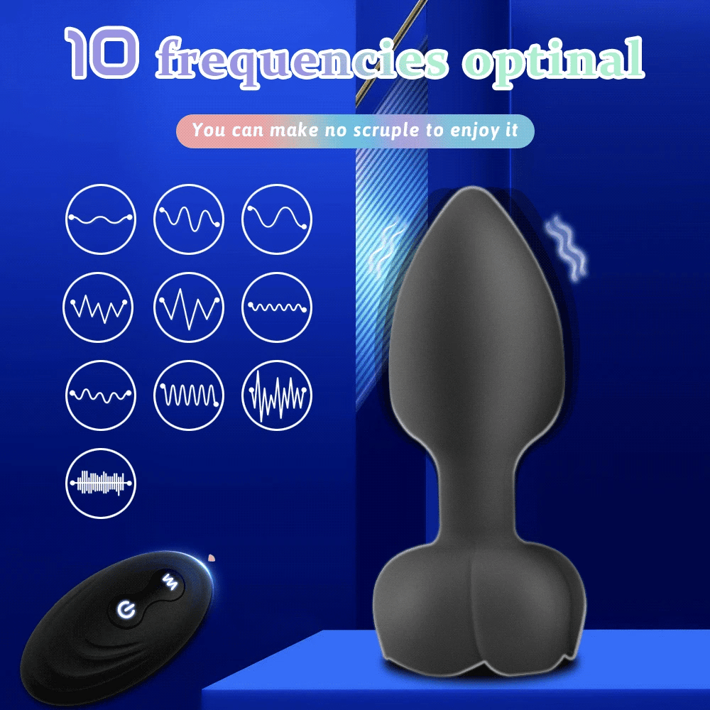 Wireless Remote Vibrating Anal Plug Set