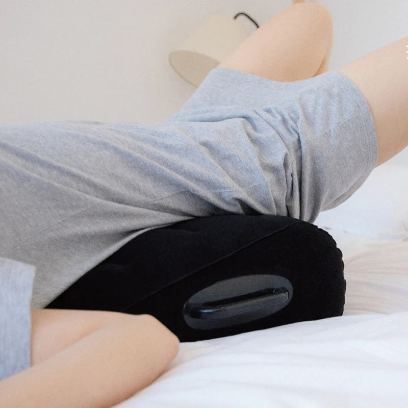 Foldable Inflatable Couple Positioning Wedge Pillow