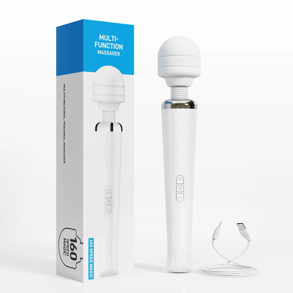 USB-Rechargeable Large Wand Vibrator