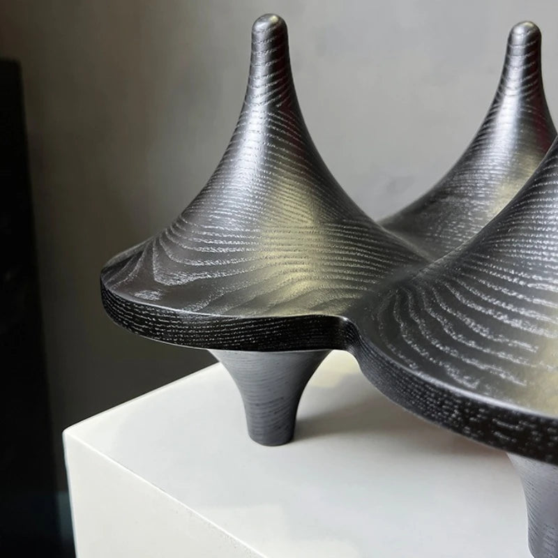 Creative Gyroscope Figurines Modern Art Decoration Sculptures Living Room Luxury Figurine Original Miniature Ornament Funny Gift