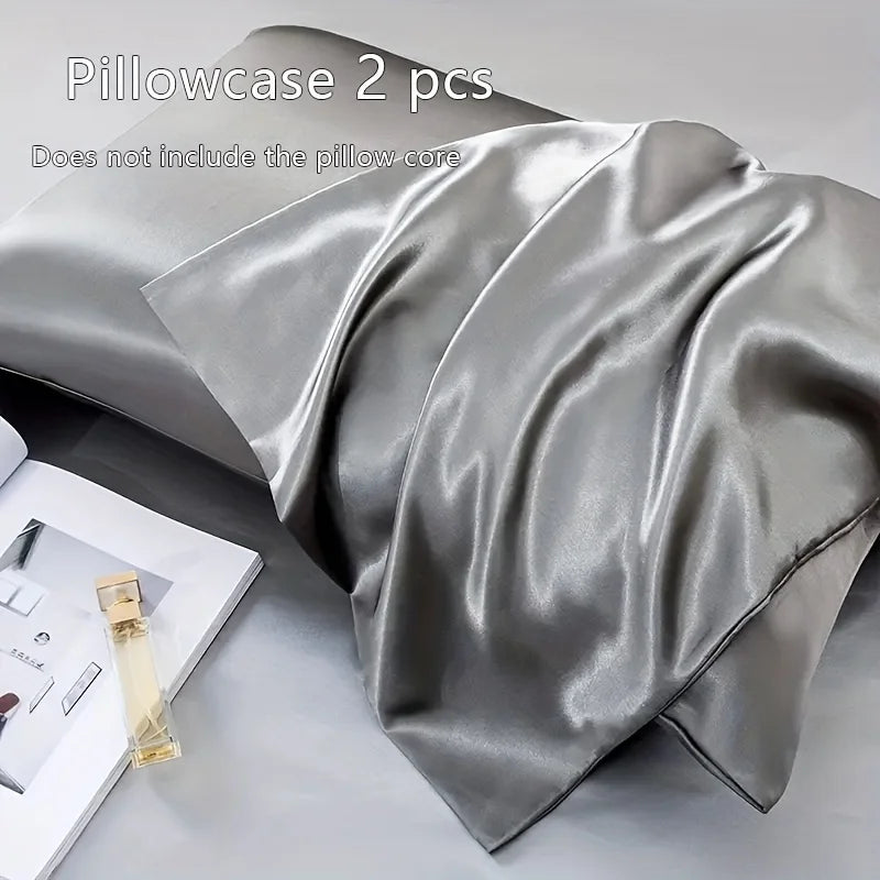 2-Piece Smooth Satin Pillowcase Set