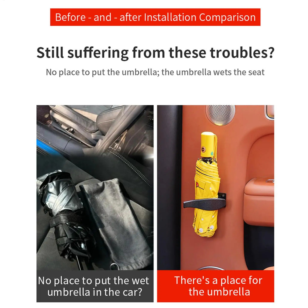 Car Umbrella Holder & Back-Seat Hanger