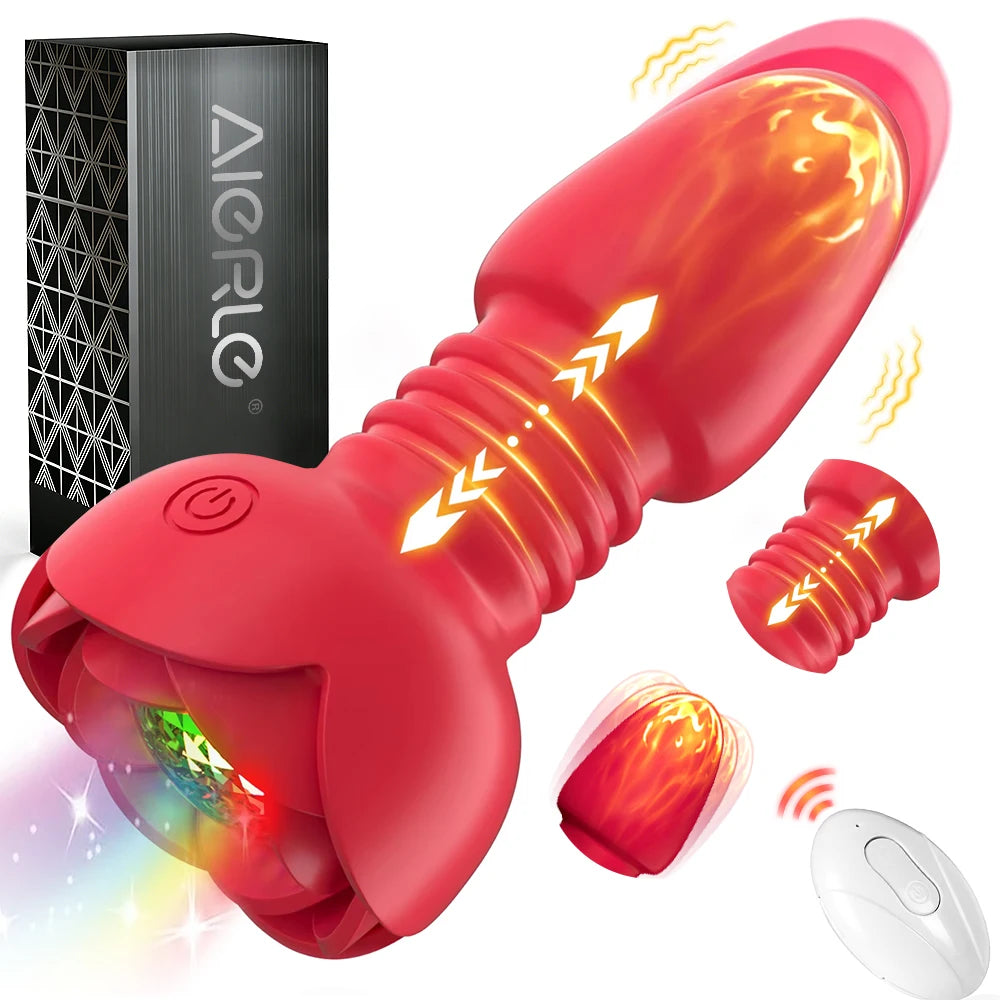 Wireless Remote Telescopic Vibrating Anal Plug
