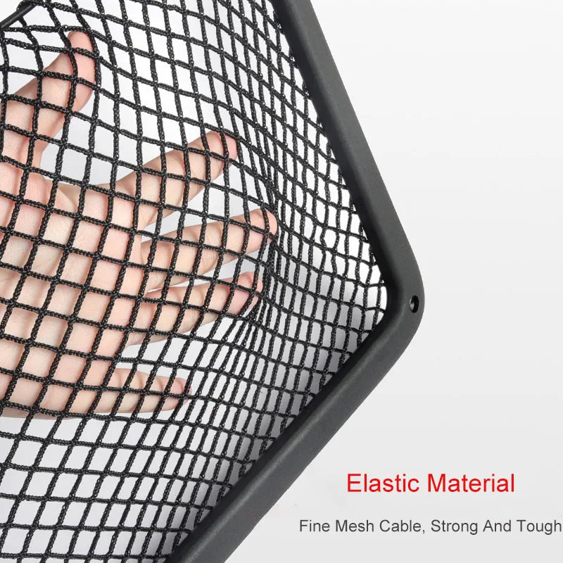 Car Interior Accessories For Audi A4 B8 A5 Q3 A3 A6 C7 Q5 B9 Q7 Rear Seat Back String Net Mesh Storage Pocket Auto Organizer