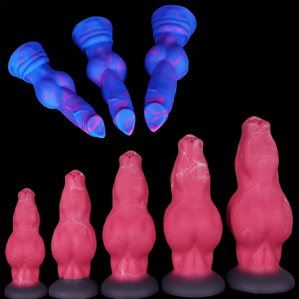Dog Dildo Strap On Silicone Thick Penis Masturbator Adult Toys Anal Dildo Vaginal G-Spot Stimulator For Women Sex Toys Sex Shop