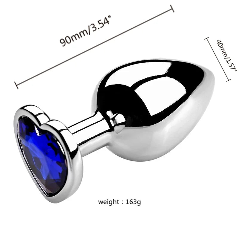 3-Size Metal Anal Plug Set – S/M/L