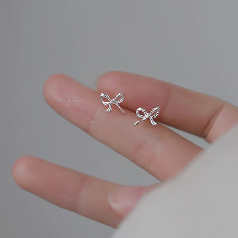 925 Silver-Needle Mini Stud Earring Set