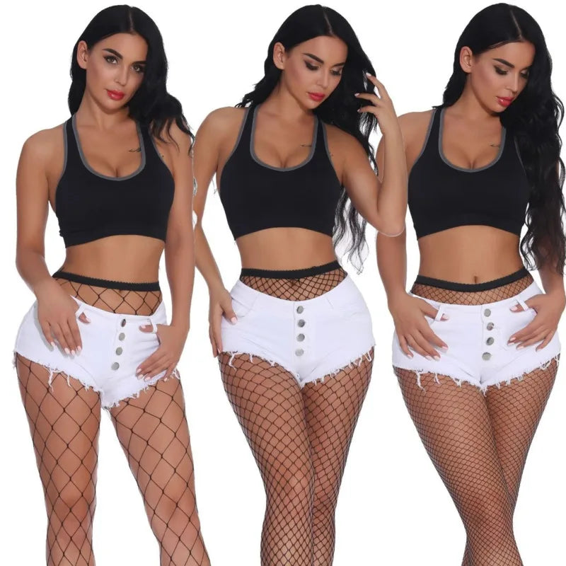 Spring SEXY Women High Waist Stocking Fishnet Club Party Tights Panty Knitting Net Pantyhose Trouser Mesh Lingerie TT016 1pcs