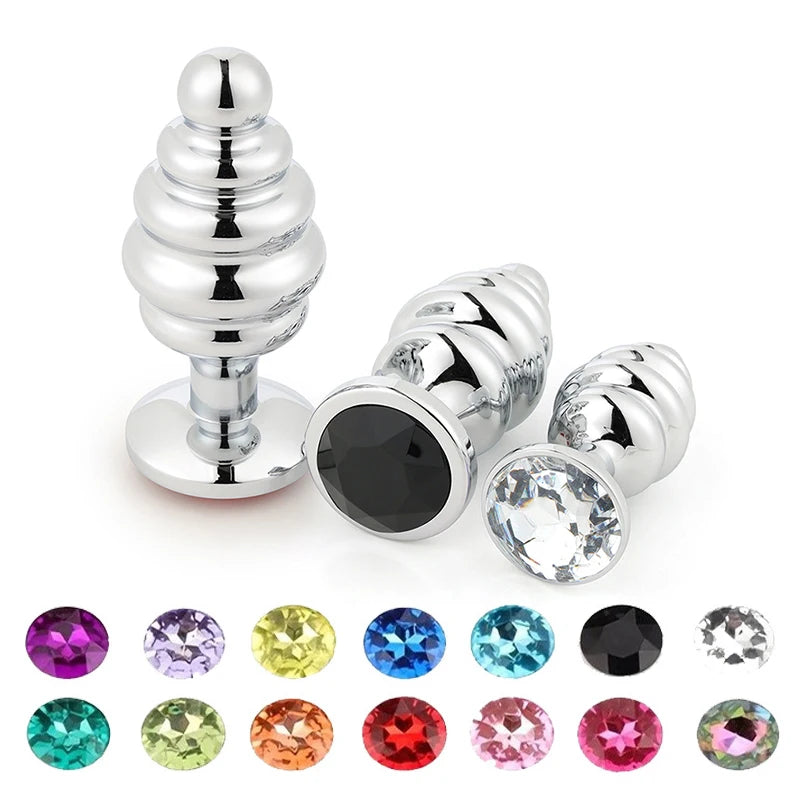 Crystal Stainless Steel Anal Plug