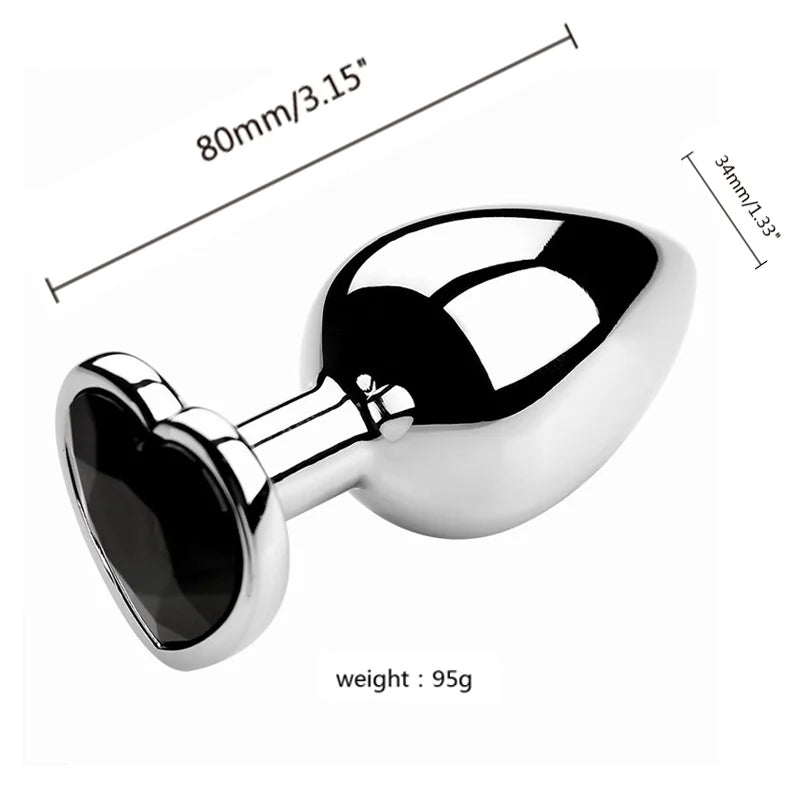 3-Size Metal Anal Plug Set – S/M/L