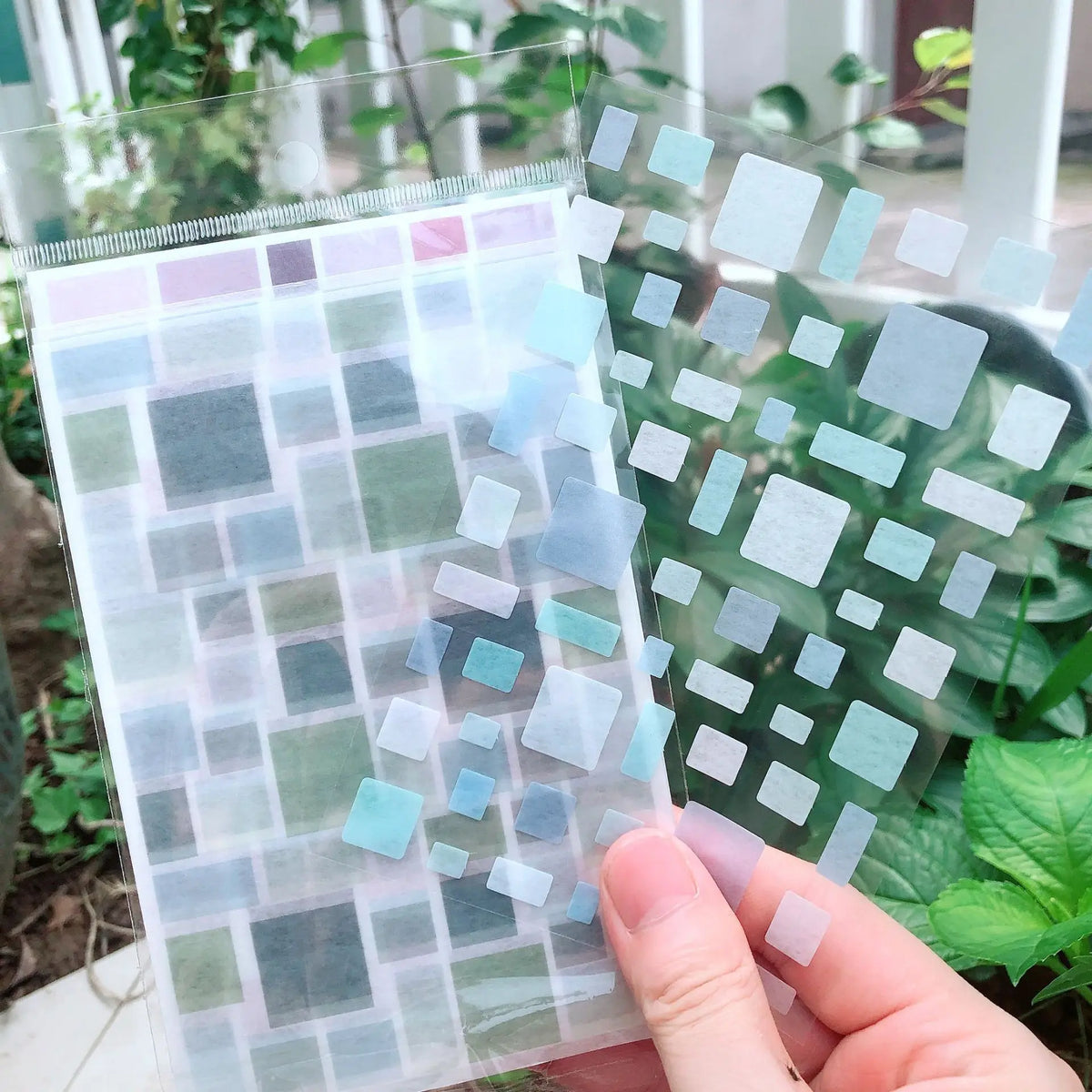 6-Sheet Round Star Washi Sticker Set