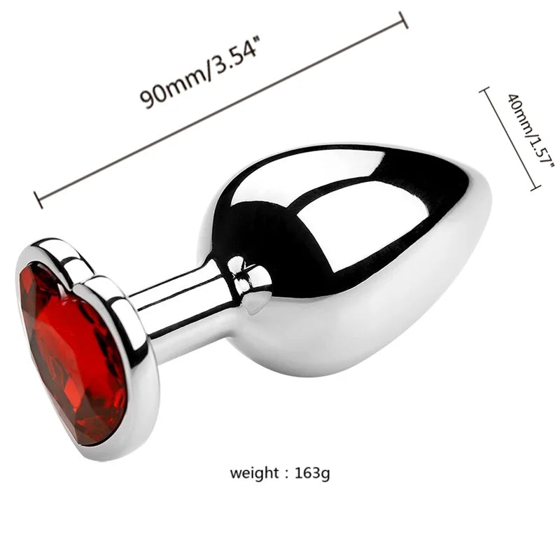 3-Size Metal Anal Plug Set – S/M/L