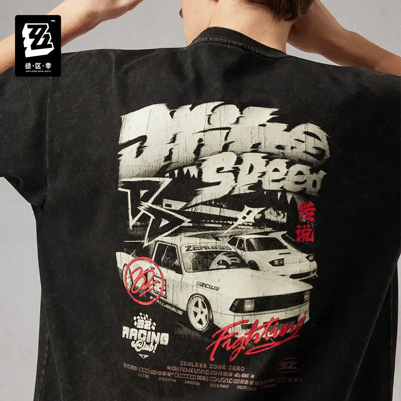 Official MiHoYo ZZZ Studio 2026SS Bangboo Racing Short Sleeve T-Shirt Zenless Zone Zero Game Cosplay Costume Birthday Gift