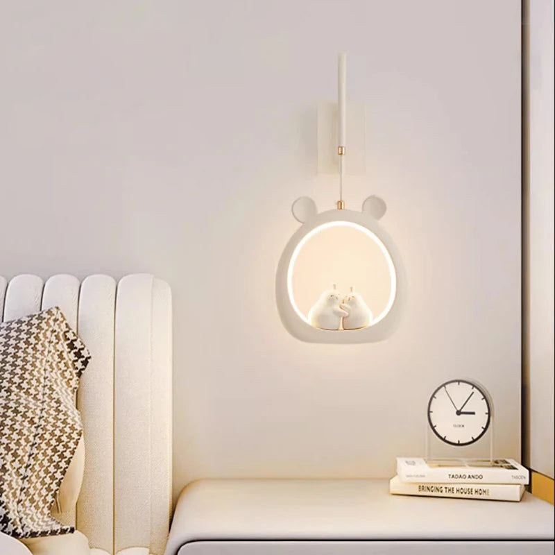Cute Pear-Shaped Children’s Bedside Wall Lamp