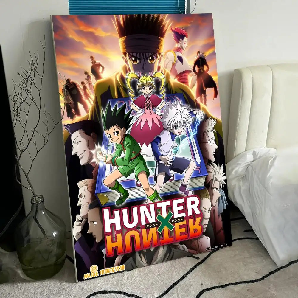 Anime H-HUNTERXHUNTER Poster Wall art print art suitable for living room bedroom bar parlor home decor gift