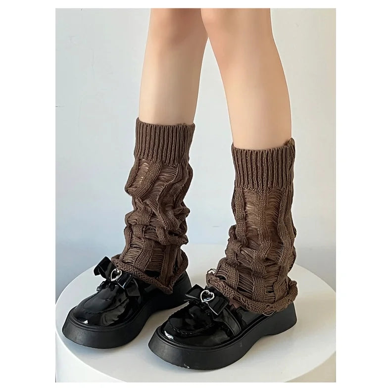 Gothic Flared Y2K Slouch Leg Warmers